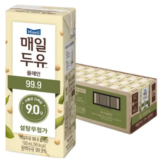 [쿠팡] 매일두유 99.9 플레인, 190ml, 24개