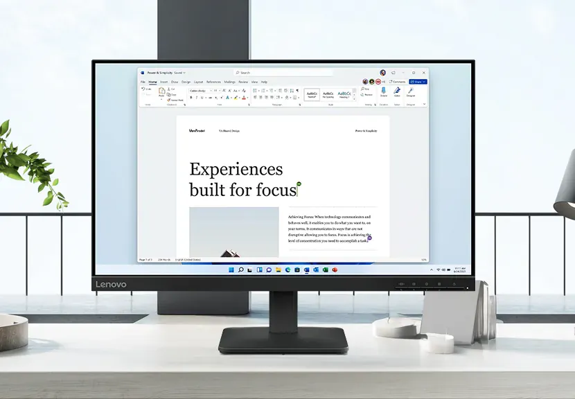 [알리] 레노버 모니터 (24인치 FHD IPS 100Hz AS3년 사무용 모니터)