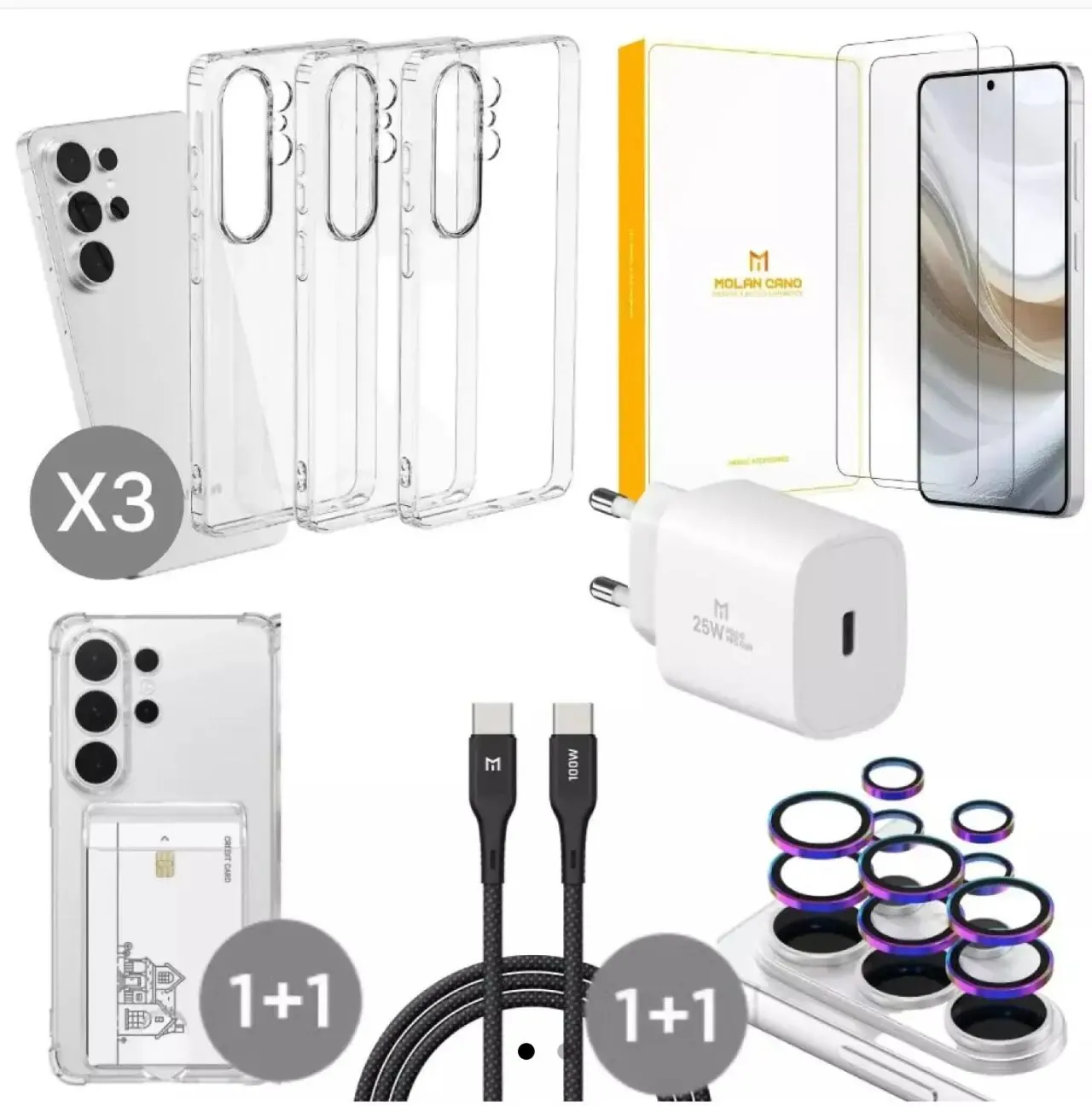 [11번가] 갤럭시/아이폰 투명케이스 1+1+1