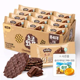 [G마켓] 진한 초코와플 428g (40개입) (7,680원/무배)