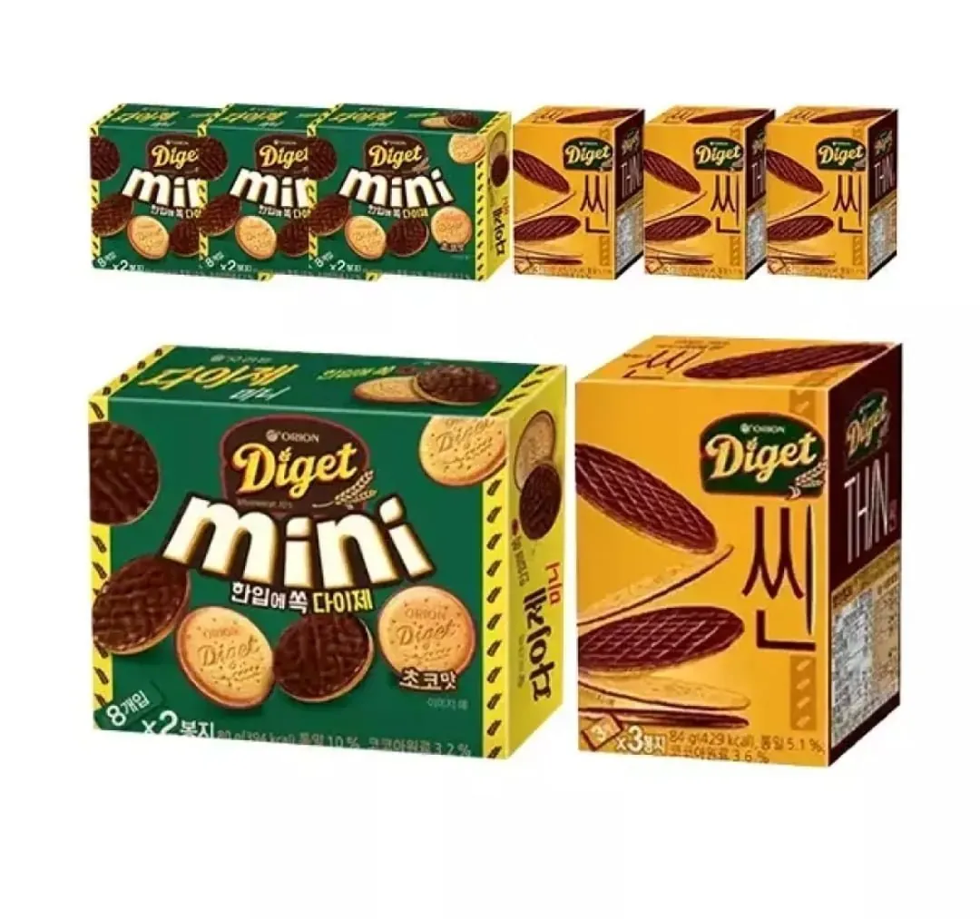 [11번가] 오리온 다이제 미니 초코 4개 + 다이제 씬 4개 (티멤버십8,820원/무배)