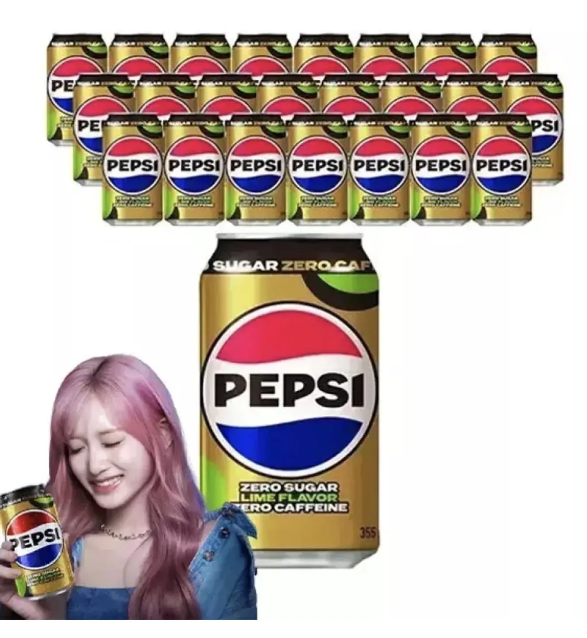 [11번가] 펩시콜라 제로슈거 라임향/제로카페인 355ml, 24개 (티멤 14,160원/무료)