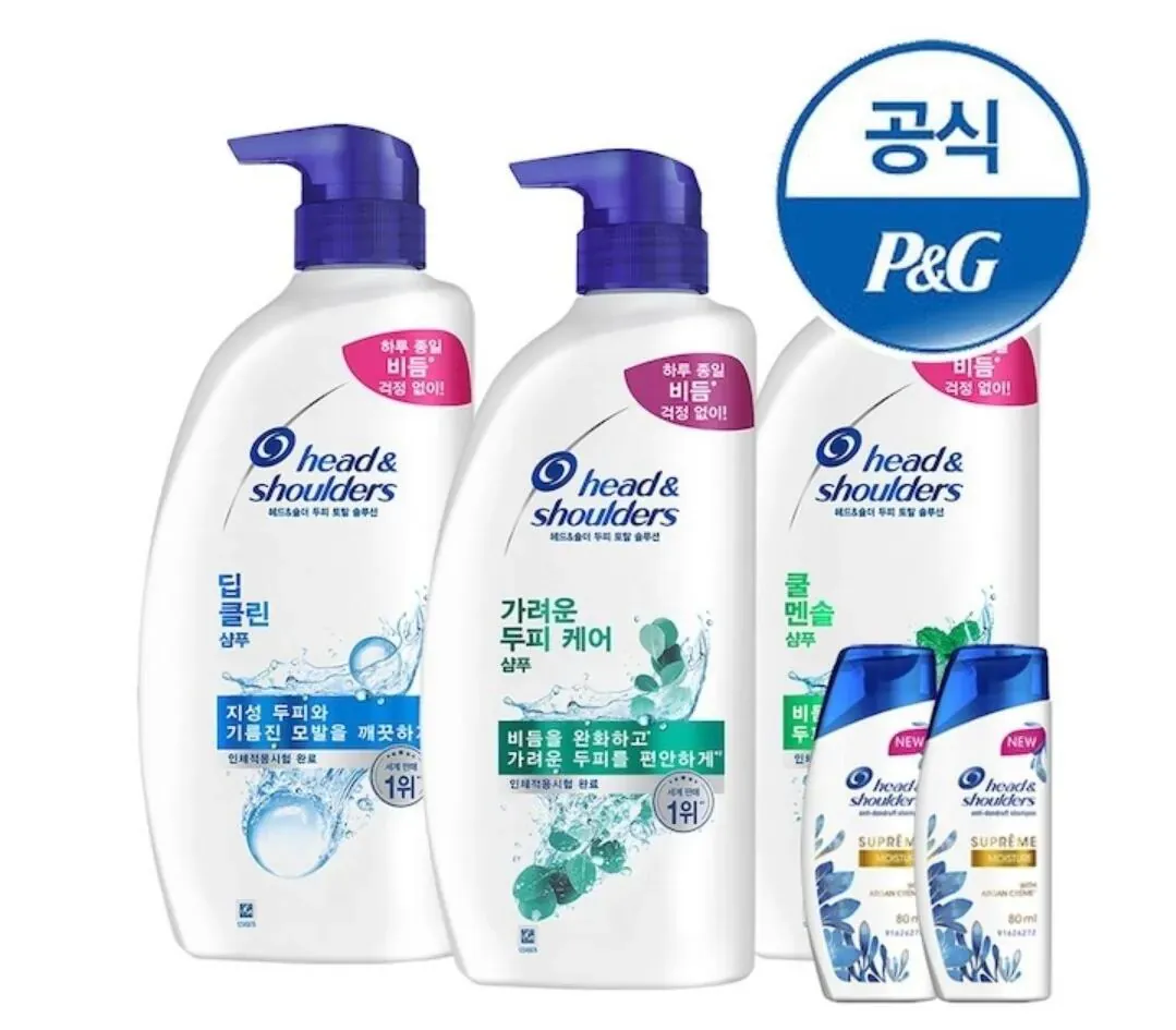 [오늘의집] 헤드앤숄더 샴푸 850ml 3개+미니샴푸 2개 증정
