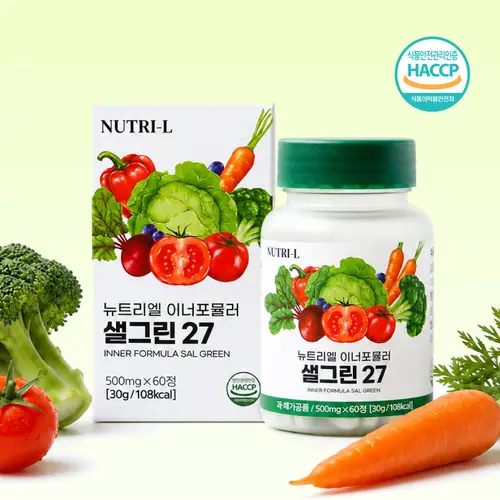 [토스쇼핑] 뉴트리엘 이너포뮬러 샐그린 27, 500mg, 60정, 1개 (12,210원 / 무료)