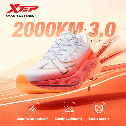 Xtep 남성용 운동화 2000km 3.0 2025 봄 경량 쿠션 내마모성 트레이닝 조깅 스니커즈 875119110032