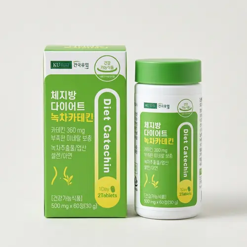 [토스쇼핑] 건국유업 체지방 다이어트 녹차카테킨, 60정, 6개 (26,800원 / 무료)