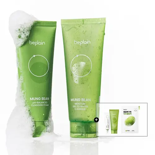 [네이버] 비플레인 녹두 수분 워터 클렌저+클렌징폼 듀오 170ml+160ml (21,900원/무배)