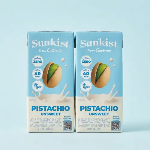 [토스쇼핑] 광동 썬키스트 피스타치오 언스위트, 190ml, 24개(7,700원/무료)