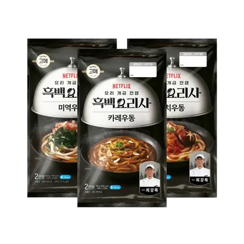 [토스쇼핑] 고메 김치우동, 458.4g, 1개 + 미역우동, 454g, 1개 + 카레우동, 760g, 1개, 1세트 (19,900원 / 무료)