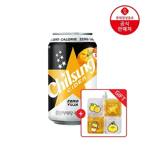 [롯데온] 칠성사이다 제로 유자 355ml 24캔