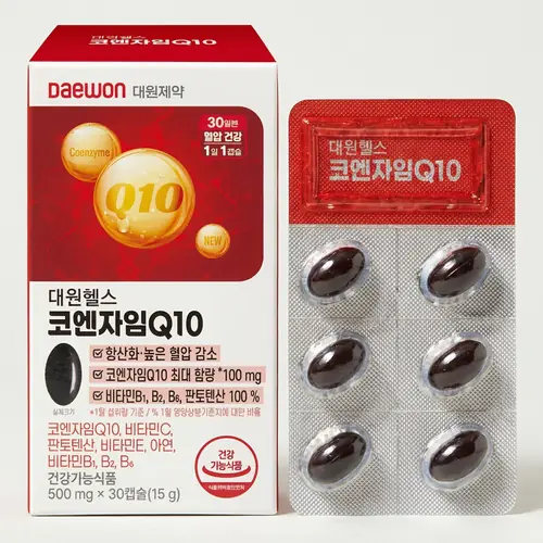 [토스쇼핑] 대원헬스 코엔자임Q10, 30정, 1개 (8,000원 / 무료)