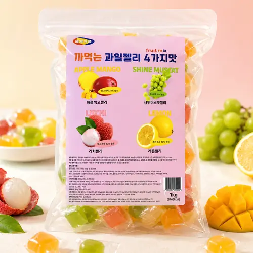 [토스쇼핑] 까먹는 과일젤리 4가지맛, 1kg, 1개(7,405원)