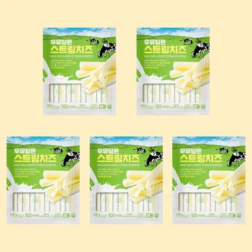 [롯데온] 모짜렐라 82% 스트링치즈 200g 5팩 (22,390원/무료)