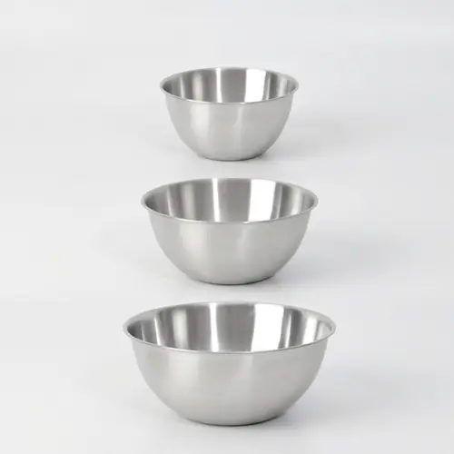[토스쇼핑] 랑펠로 스텐 믹싱볼 3종, 실버, 16cm, 1개 + 20cm, 1개 + 24cm, 1개, 1세트 (9,900원 / 무료)