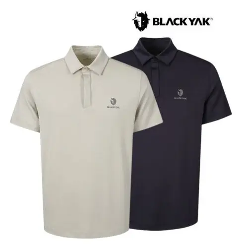 [롯데온] [롯데백화점몰] 블랙야크 남성 자카드 레터링 카라 반팔티 (30,870원/무료)