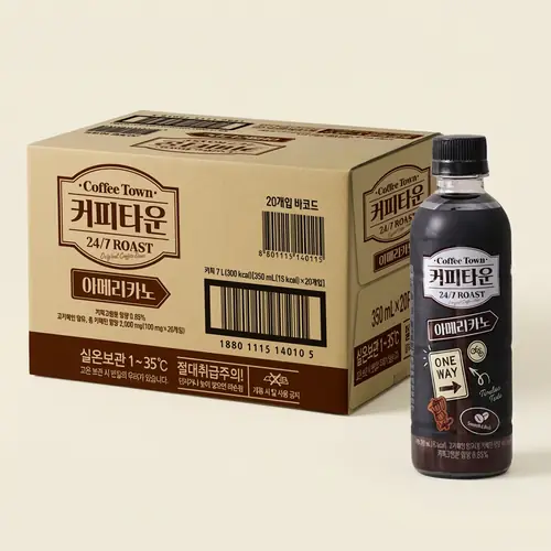 [토스쇼핑] 서울우유 커피타운 아메리카노, 350ml, 20개(16,900원/무료)