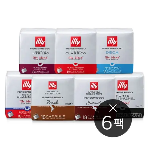 [롯데온] 일리캡슐커피 18캡슐 6팩세트 (70,900원/무료)