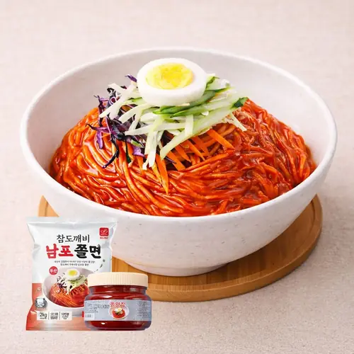 [롯데온] 남포 쫄면10인분 쫄면2kg 양념장500g (9,990원/무료)