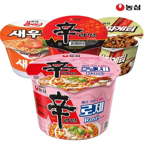 [롯데온] 농심 신라면 로제 큰사발 108g x 16개