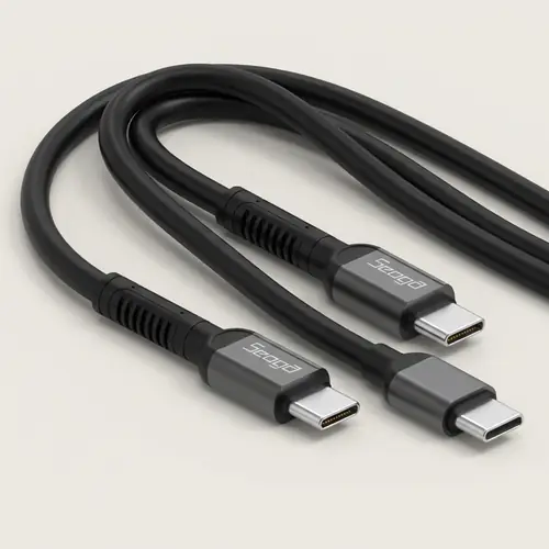 [토스쇼핑] 서가 메탈 고강도 60W PD CtoC타입 초고속 케이블, 블랙, 1.5m, 2개 (4,845원 / 무료)