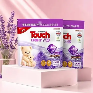 [톡딜] 터치 고농축 아토캡파우치 라벤더 캡슐세제 120알 (7,400원/무료)