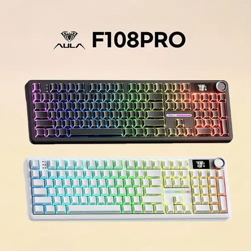 [옥션] Aula 독거미 F108 pro 유무선 기계식 키보드 세이야축 8000mAh(49,880원/무료)