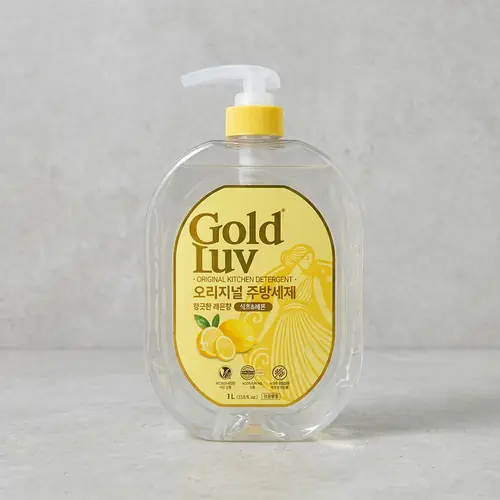 [토스쇼핑] 골드럽 오리지널 식초&레몬 주방세제, 레몬향, 용기, 1L, 3개 (7,330원 / 무료)