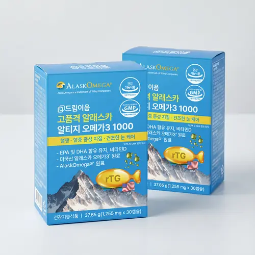 [토스쇼핑] 드림이음 고품격 알래스카 알티지 오메가3 1000, 30정, 2개 (19,900원 / 무료)
