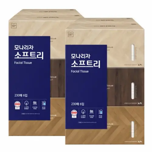 [G마켓] 모나리자 소프트리 미용티슈 230매 12개 (13,960원/무배)