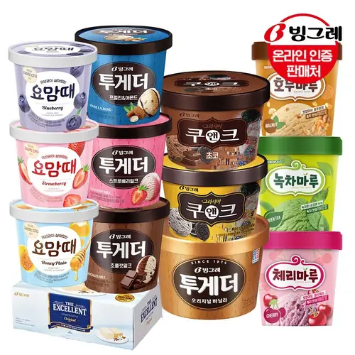 [롯데온] 빙그레 투게더/엑설런트/요맘때 5통