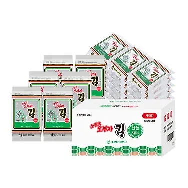 [톡딜] 소문난오부자 재래도시락김5g 54봉 (17,900원/무료)