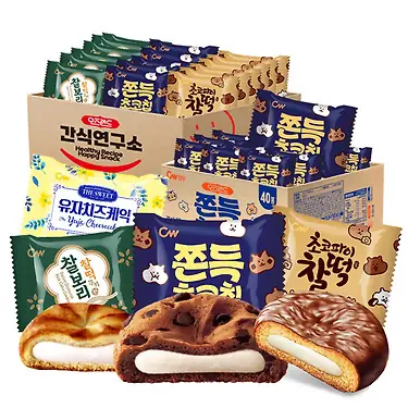 [톡딜] 청우 쫀득 과자 4종 80봉 세트 (22,900원/무배)