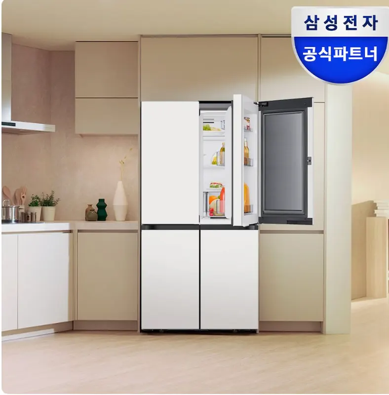 [오늘의집] 삼성 비스포크 AI 냉장고 4도어 902L 1등급 RM70F90M1ZD (2,097,000원/무료)