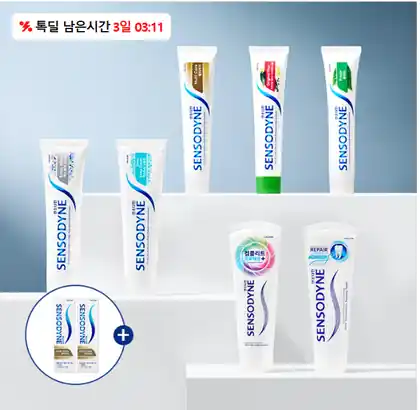 [톡딜] 센소다인 오리지날 플러스 치약 6개
