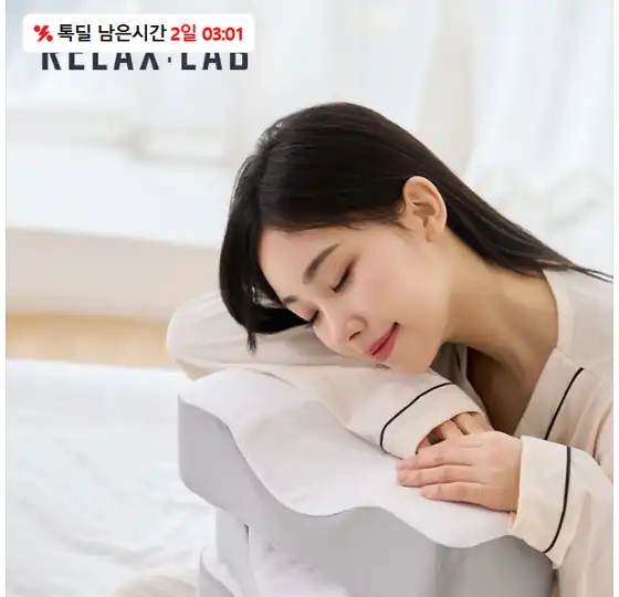 [톡딜] 릴렉스랩 메모리셀 경추 베개 (27,810원/무배)