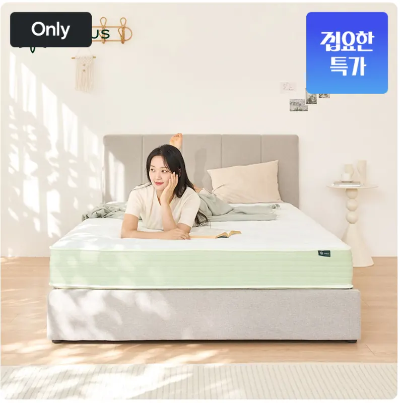 [오늘의집] 그린티 하이브리드 스프링 매트리스 25cm 슈퍼싱글 (152,100원/무료배송)