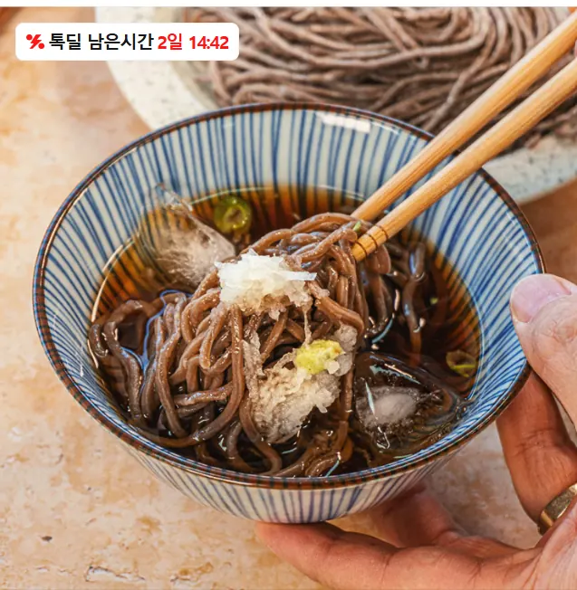 [톡딜] 메밀소바 10인세트 생면10봉 소스10봉 (9,770/무료)