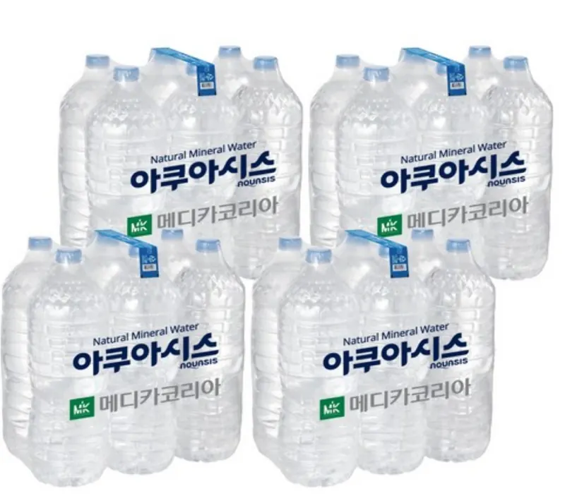 아쿠아시스 먹는샘물 무라벨, 2L, 24개 9,990원