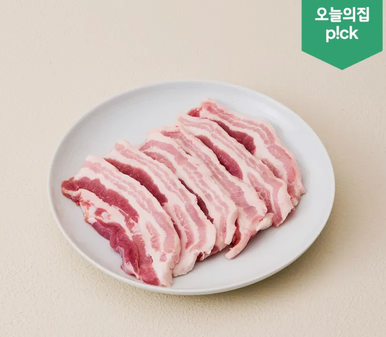[오늘의집] 녹차먹여 키운 한돈 삼겹살 500g (16,510원/무료)