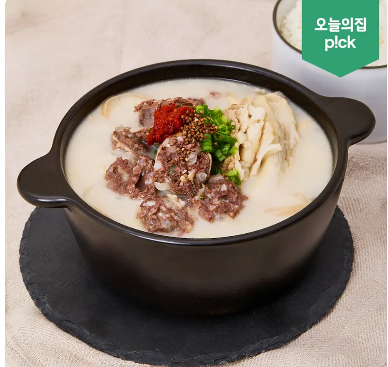 [오늘의집] 경기 백암 고기순대국 640g 4팩(토스 13,176원/무료)